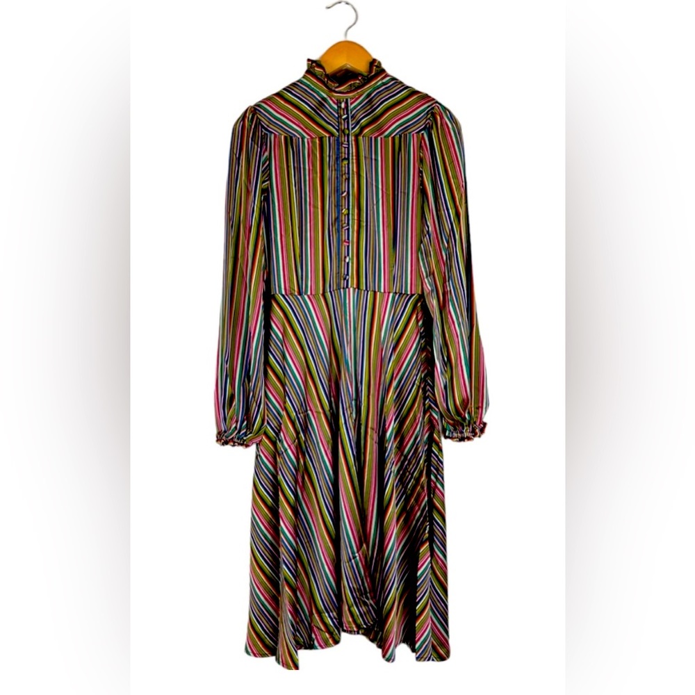 NWOT rainbow striped dress by Unique Vintage